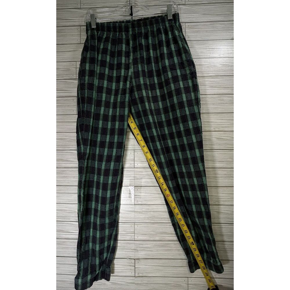 VTG Orvis Women's Seersucker Green Navy Plaid Pant & Full Zip Lightweight Sz‎ PM - Picture 16 of 16